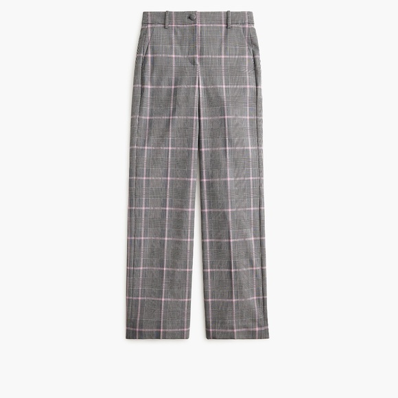 J. Crew Full-length Peyton Pant in Everyday Wool Plaid Print - Picture 1 of 7